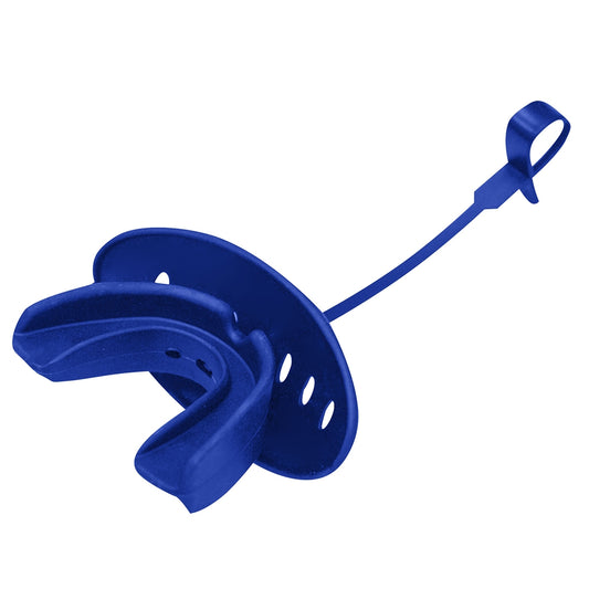 AF56- Boil-and-Bite Strapped Mouthguard w/Lip Protector