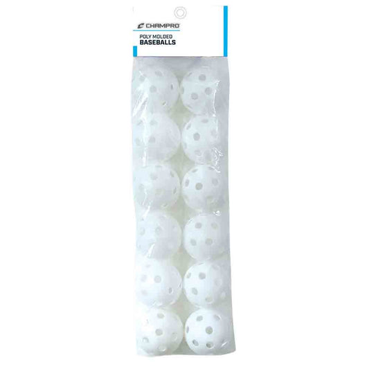 CBB-51D- Poly Baseballs (12 Pack)