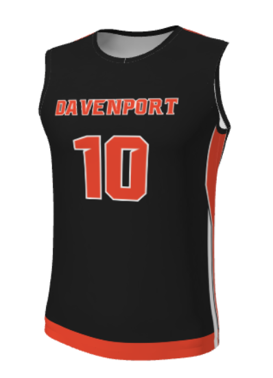 JBBJ611 - 2024 Davenport Bulldogs JUICE FITTED SINGLE-PLY REVERSIBLE BASKETBALL JERSEY