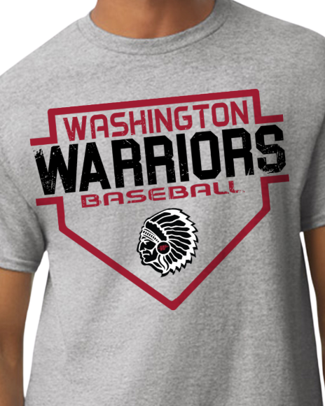 Gildan 2026 Warriors Baseball Logo T-Shirt