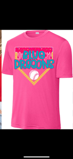 Blue Dragons Baseball With Number