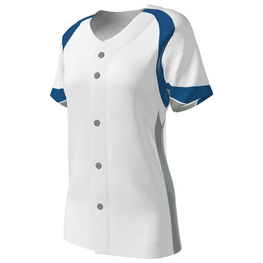 JSBJ9- Girls Juice Faux Full Button Fitted Jersey