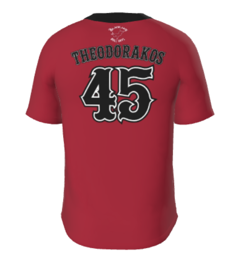 JBS22 -2 Button Pro Neck 2 Button Short Sleeve Loose (Washington-Theodorakos-Baseball-2024)