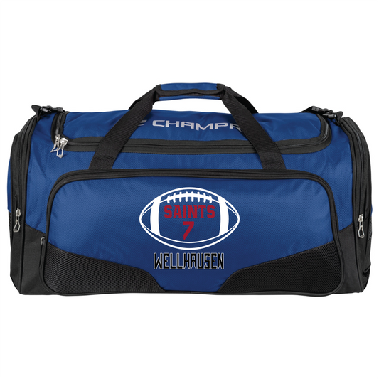 2024 Saints Football Team Duffle Bag; 24" x 12" x 12"