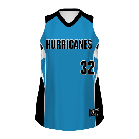 228454- Girls Free Style Sublimated Pin-Dot Sleeveless Jersey