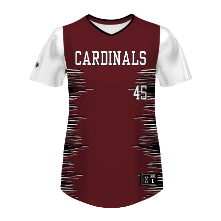 Sublimated Softball V Neck