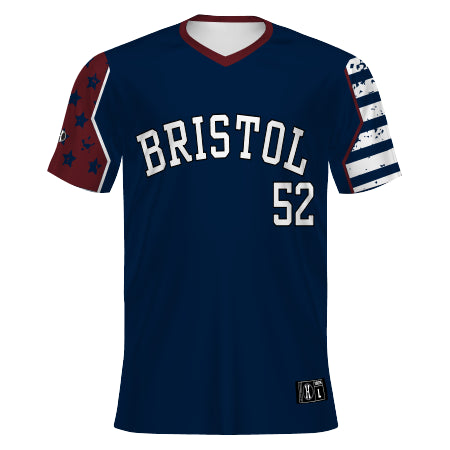 228239 - Youth Free Style Sublimated Turbo V Neck Baseball Jersey