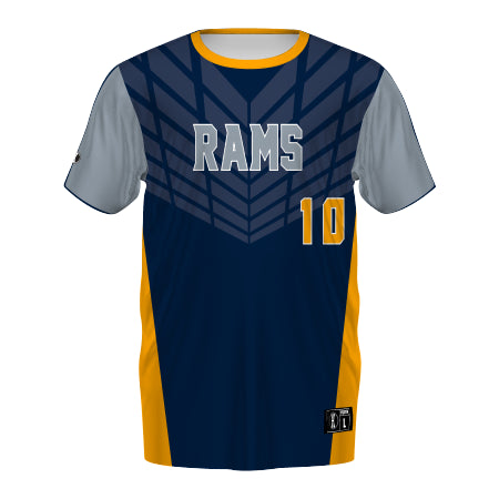 228237 - Youth Free Style Sublimated Turbo Crew Neck Baseball Jersey