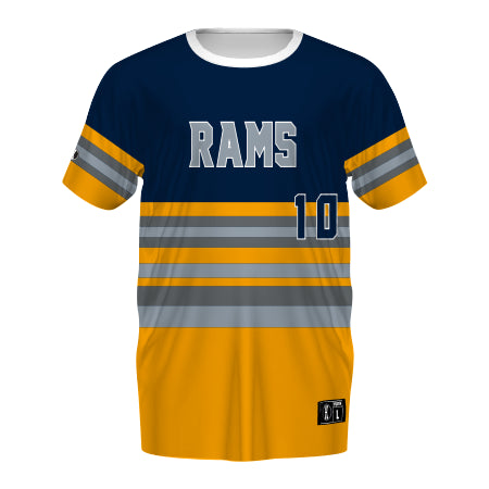 228237 - Youth Free Style Sublimated Turbo Crew Neck Baseball Jersey