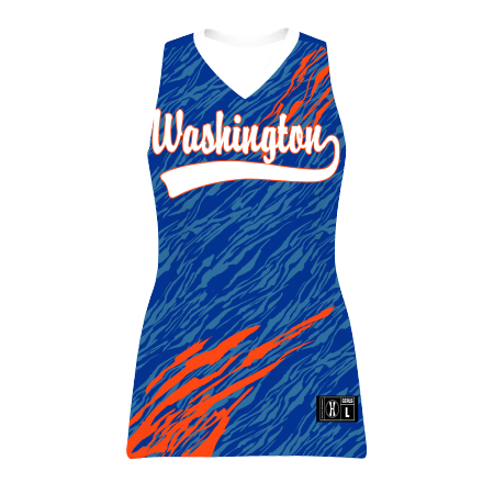 228470- Girls Free Style Sublimated Turbo Light Weight Sleeveless Jersey