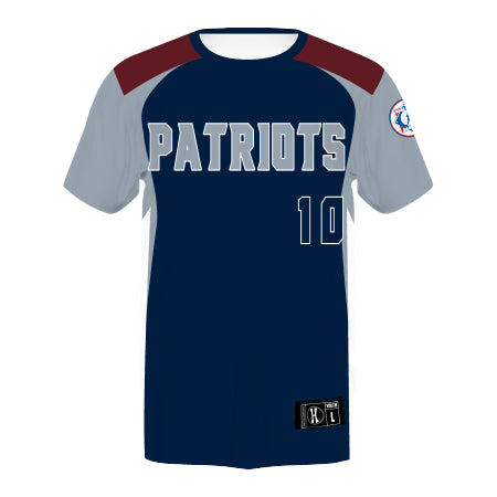 BR8237 - Youth Babe Ruth Free Style Sublimated Crew Neck Baseball Jersey