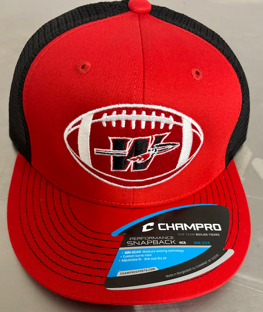 WASA Embroidered Football Low Profile Cap