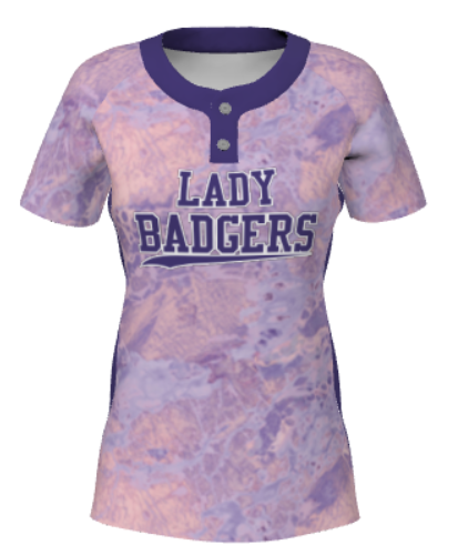 JSBJ20_RT-Girls Juice 2 Button Short Sleeve Loose with Real Tree Pattern