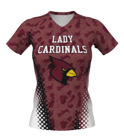 JSBJ26- Girls Juice Single Ply Reversible V Neck Shortsleeve Loose Jersey