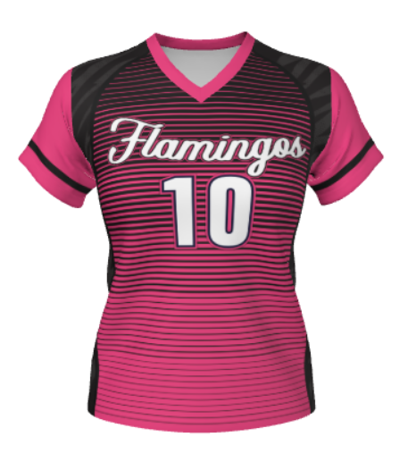 JBST18- Girls Juice Single Ply Reversible V Neck Short Sleeve