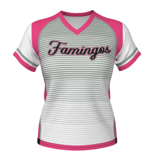 JBST18- Girls Juice Single Ply Reversible V Neck Short Sleeve