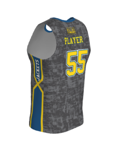 JBBJ311 - 2024 Smith Yellowjackets JUICE FITTED DOUBLE-PLY REVERSIBLE BASKETBALL JERSEY