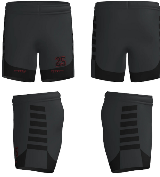 JBBS315Y- Bilyeu Warriors 2025 JUICE DOUBLE-PLY REVERSIBLE BASKETBALL 5" SHORT (YOUTH)