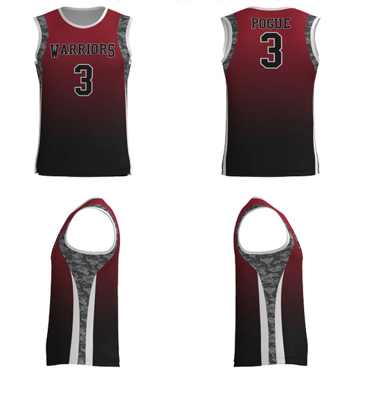 JBBJ612- Cain 2025 Warriors Basketball Juice Single Ply Loose Fit