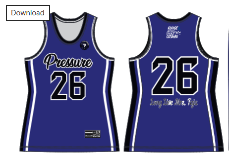 JBBJ111W-Lady Pressure JUICE FITTED BASKETBALL JERSEY