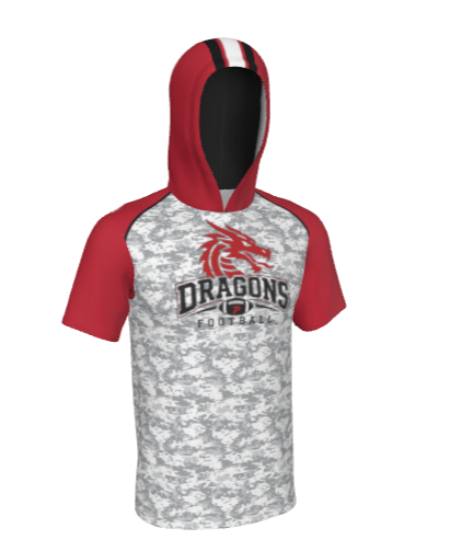 Purcell Football Short Sleeve Hoodie