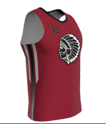 JBBJ311 - 2025 Roof 5th Grade Warriors JUICE FITTED DOUBLE-PLY REVERSIBLE BASKETBALL JERSEY