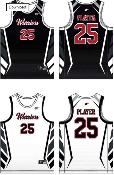 JBBJ312- Letterman Warriors Jersey Top