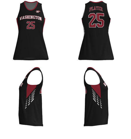 JBBJ311W - 2025 Pierce Warriors JUICE FITTED DOUBLE-PLY REVERSIBLE BASKETBALL JERSEY
