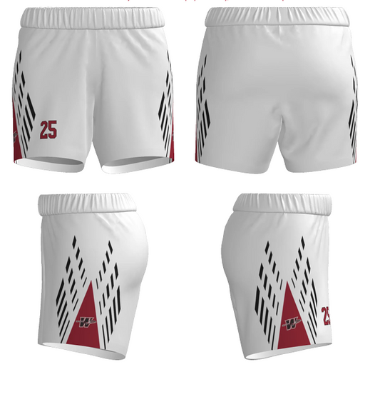 JBBS315W-Pierce Lady Warriors JUICE DOUBLE-PLY REVERSIBLE BASKETBALL 5" SHORT
