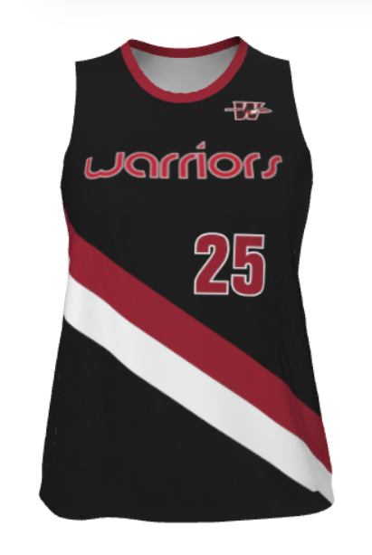 JBBJ312W - 2025 Carothers Warriors JUICE LOOSE DOUBLE-PLY REVERSIBLE BASKETBALL JERSEY