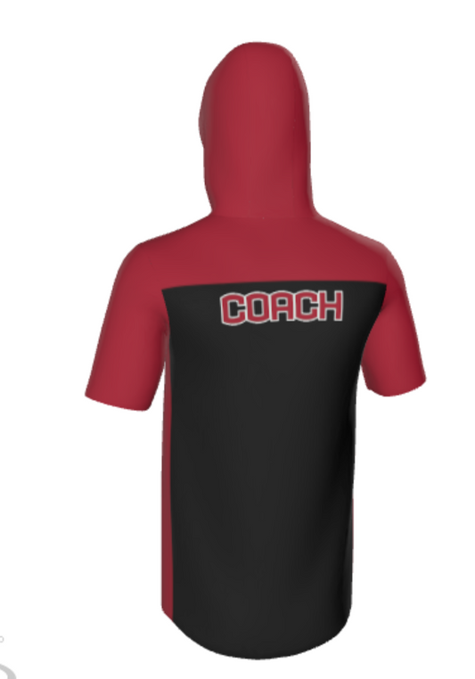 JFLH7P- Short Sleeve T-Shirt Hoodie with Pocket (Robertson Warriors)