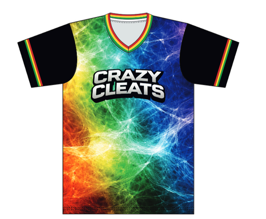 JMSV1 - Crazy Cleats V-Neck Short Sleeve T-Shirt Jersey