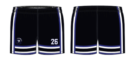 JBBS615W- Lady Pressure JUICE SINGLE-PLY REVERSIBLE BASKETBALL 5" SHORT