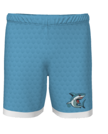 JBBS617- 2024 Keller Sharks JUICE SINGLE-PLY REVERSIBLE BASKETBALL 7" SHORT