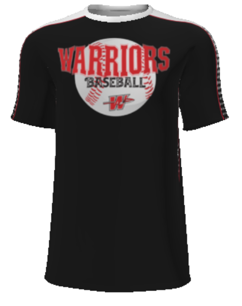 Warriors Baseball Sublimated T-Shirt