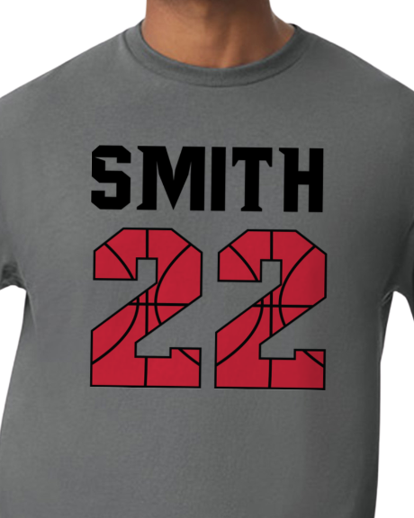 Basketball Number Fan Tee