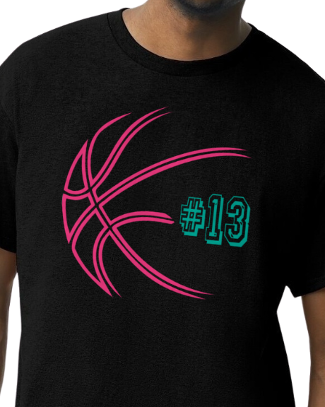 Chaos Basketball Number Tee