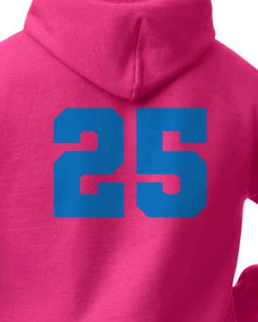 Blough Lady Warriors Player Number Hoodie