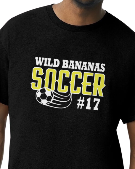 Wild Bananas Player Number Cotton Tee