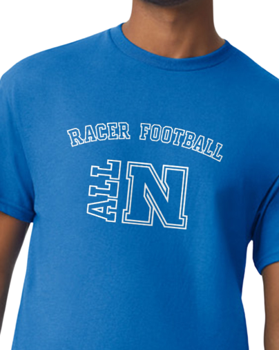 All N Royal Racer Football Tee