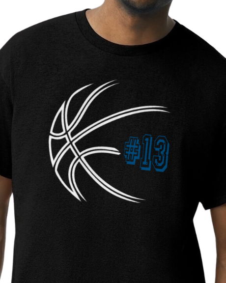 Basketball Fan Number Tee