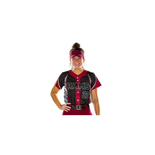 JS96G- Girls Full Button Jersey