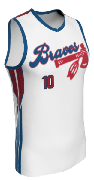 JBBJ611 - 2024 Simon Braves JUICE SINGLE-PLY REVERSIBLE BASKETBALL JERSEY