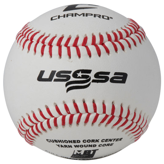 CBB-300US- USSSA Approved Baseball - Full Grain Leather Cover- Dozen