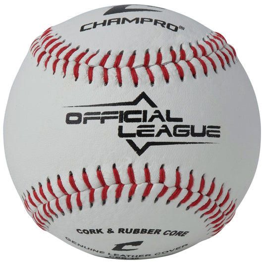CBB-40-Official League - Cork/Rubber Core - Genuine Leather Cover-Dozen