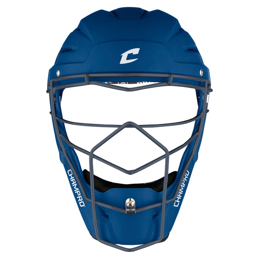 CM76M-Adult Optimus Pro Rubberized Matte Finished Hockey Style Catcher's Headgear