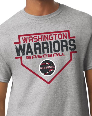 Gildan 2025 Warriors Baseball Logo T-Shirt