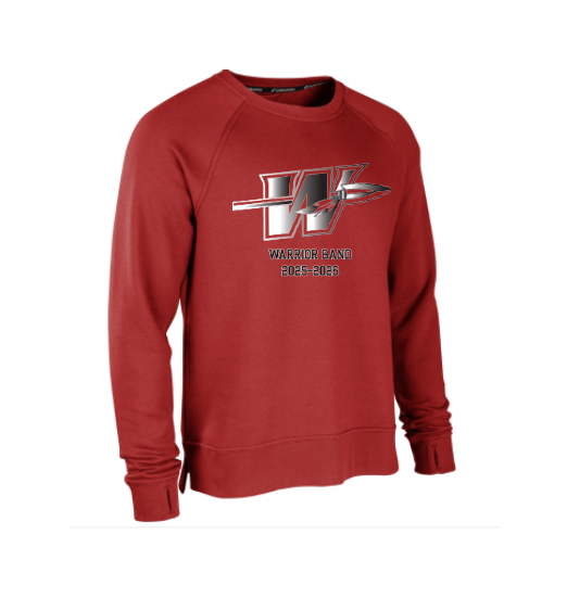 2025 Warrior Band Gameday Victory Fleece Crew (Adult, Women's)