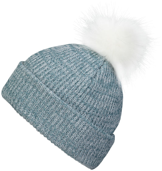 P604K - FAUX FUR POM BEANIE