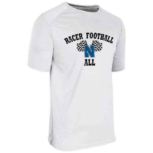 Curved Racer Football Tee